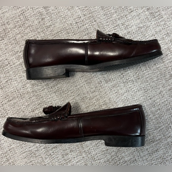 G H BASS Men’s Burgundy Tasseled Leather Loafers GREAT Condition Size 12M - Picture 4 of 12